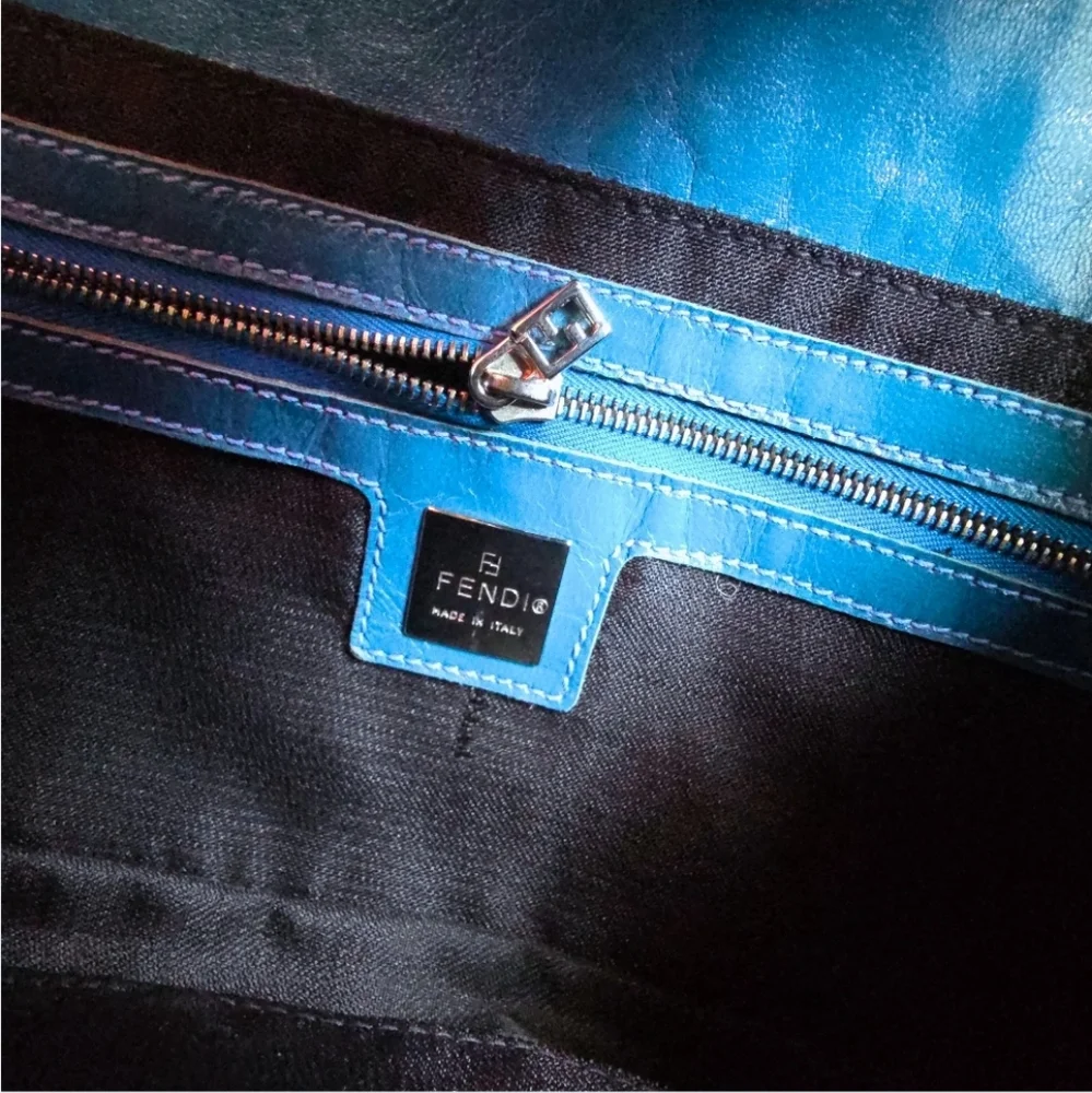 *SOLD**Fendi Baguette Pony Hair Leopard Print with Crystal Detail - Picture 12 of 15